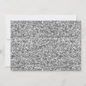 Navy Blue Silver Dusty Pink Floral Wedding Save The Date (Rückseite)