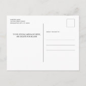 Navy Blue Silver Paw Prints Abschluss Einladungspostkarte (Rückseite)