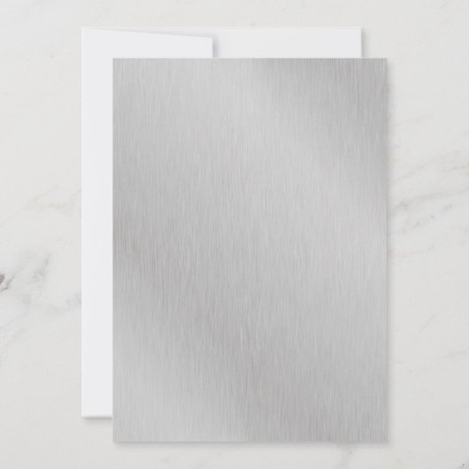 Navy Blue Silver String Lights Floral Sweet 16 Einladung (Rückseite)