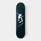 Navy Blue Simple Modern Custom Skateboard (Vorne)