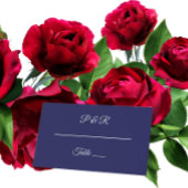 Navy Blue Simple Stylized Script Wedding Platzkarte
