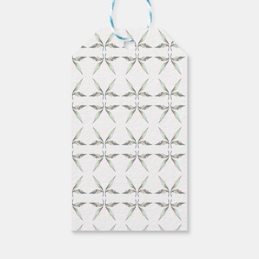 Navy Blue Single Rose und Blätter Hochzeit Willkom Geschenkanhänger (Rückseite)