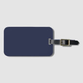 Navy Blue Single-Side-Headband mit Kartensteckplat Gepäckanhänger (Vorderseite (Horizontal))