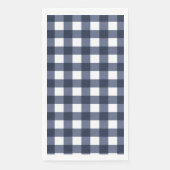 Navy Blue Small Classic Gingham Karo Kariert Serviette (Vorderseite)