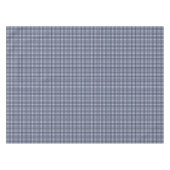 Navy Blue Small Classic Gingham Karo Kariert Tischdecke (Vorderseite (Horizontal))