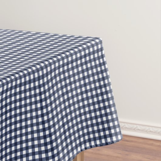 Navy Blue Small Classic Gingham Karo Kariert Tischdecke (Beispiel)