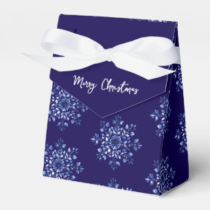 Navy Blue Snowflake Fevor Boxes Geschenkschachtel