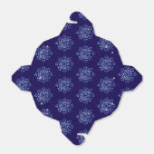 Navy Blue Snowflake Fevor Boxes Geschenkschachtel (Ungefaltet)