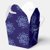 Navy Blue Snowflake Fevor Boxes Geschenkschachtel (Geöffnet)