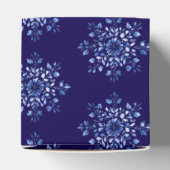 Navy Blue Snowflake Fevor Boxes Geschenkschachtel (Oben)