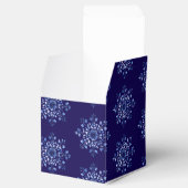 Navy Blue Snowflake Fevor Boxes Geschenkschachtel (Geöffnet)