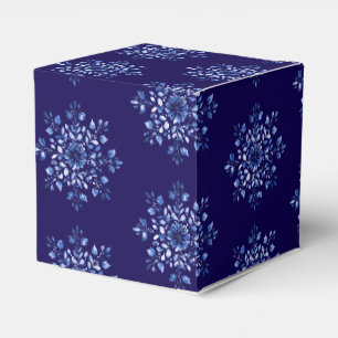 Navy Blue Snowflake Fevor Boxes Geschenkschachtel
