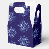 Navy Blue Snowflake Fevor Boxes Geschenkschachtel (Geöffnet)