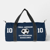 Navy Blue Soccer Team Coach Player Duffle Bag (Vorderseite)
