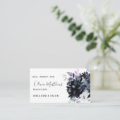 Navy Blue Social Visitenkarte (Stehend Vorderseite)