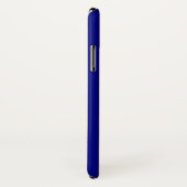 NAVY BLUE Solid Background iPhone X Fall Case-Mate iPhone Hülle (Hinten/Rechts)