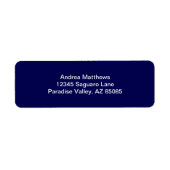 Navy Blue Solid Color Anpassen (Vorne)