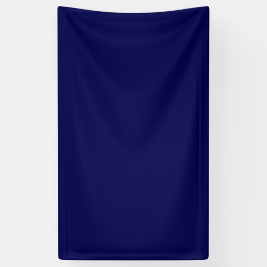 Navy Blue Solid Color Anpassen Banner (Vertikal)