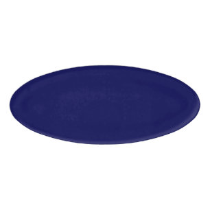 Navy Blue Solid Color Anpassen Namenschild