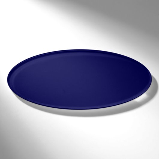 Navy Blue Solid Color Anpassen Namenschild (Vorderseite)