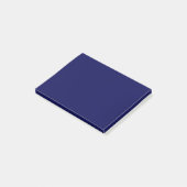 Navy Blue Solid Color Anpassen Post-it Klebezettel (angewinkelt)