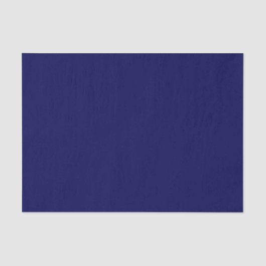 Navy Blue Solid Color Anpassen Seidenpapier (Vorderseite)