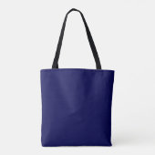 Navy Blue Solid Color Anpassen Tasche (Rückseite)