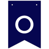 Navy Blue Solid Color Anpassen Wimpelkette (Dritte Fahne)