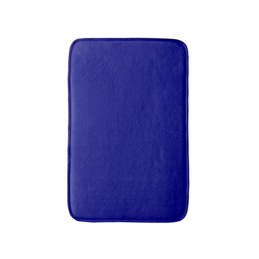 Navy Blue Solid Color Badematte (Vorderseite Vertikal)