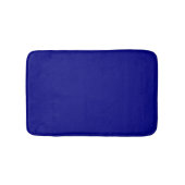 Navy Blue Solid Color Badematte (Vorderseite)