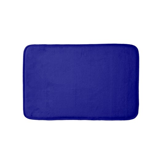 Navy Blue Solid Color Badematte (Vorderseite)