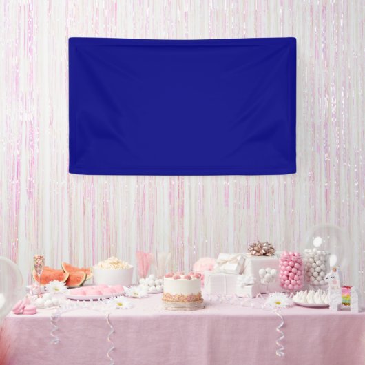 Navy Blue Solid Color Banner (Party)