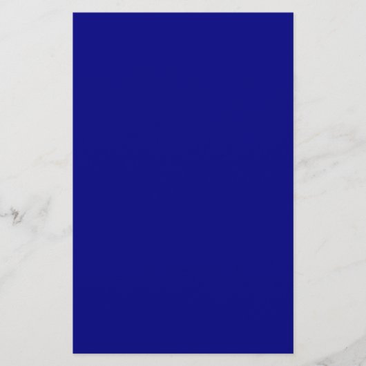Navy Blue Solid Color Briefpapier (Vorderseite)