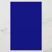 Navy Blue Solid Color Briefpapier (Rückseite)