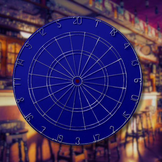 Navy Blue Solid Color | Classic | elegant Dartscheibe