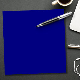 Navy Blue Solid Color | Classic | elegant Notizblock