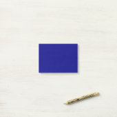 Navy Blue Solid Color | Classic | elegant Post-it Klebezettel (Auf Schreibtisch)