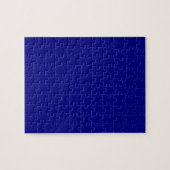 Navy Blue Solid Color | Classic | elegant Puzzle (Horizontal)