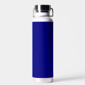 Navy Blue Solid Color | Classic | elegant Trinkflasche (Rückseite)