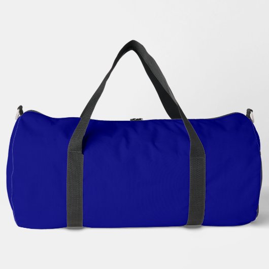 Navy Blue Solid Color Duffle Bag (Vorderseite)