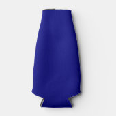 Navy Blue Solid Color Flaschenkühler (Vorderseite)