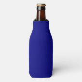 Navy Blue Solid Color Flaschenkühler (Flaschenvorderseite)