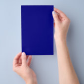 Navy Blue Solid Color Flyer (Handgriff)