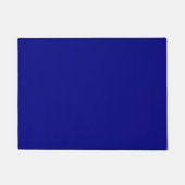 Navy Blue Solid Color Fußmatte (Vorderseite)