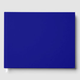 Navy Blue Solid Color Gästebuch