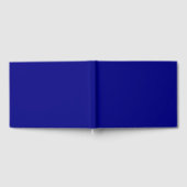 Navy Blue Solid Color Gästebuch (Voll)