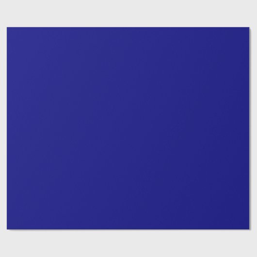 Navy Blue Solid Color Geschenkpapier (Flach)