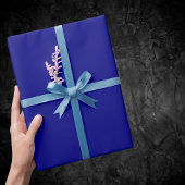 Navy Blue Solid Color Geschenkpapier