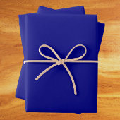 Navy Blue Solid Color Geschenkpapier Set