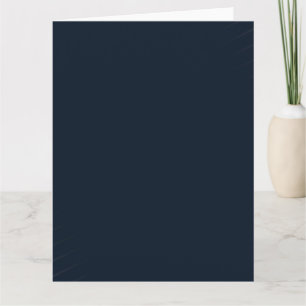 Navy Blue Solid Color Karte